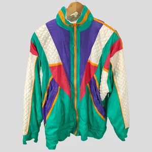 Vintage Clipper Bay Color Windbreaker Jacket Size L